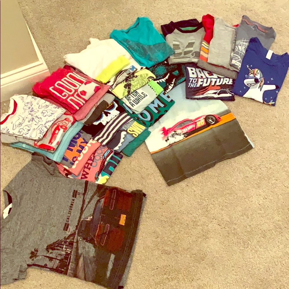 4T toddler shirt boys. Sleeveless. Lot. 29 items.